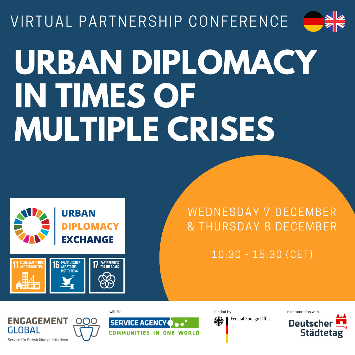 DE-VK virtuelle Partnerschaftskonferenz, 7. Dezember 2022 (Tag 1)